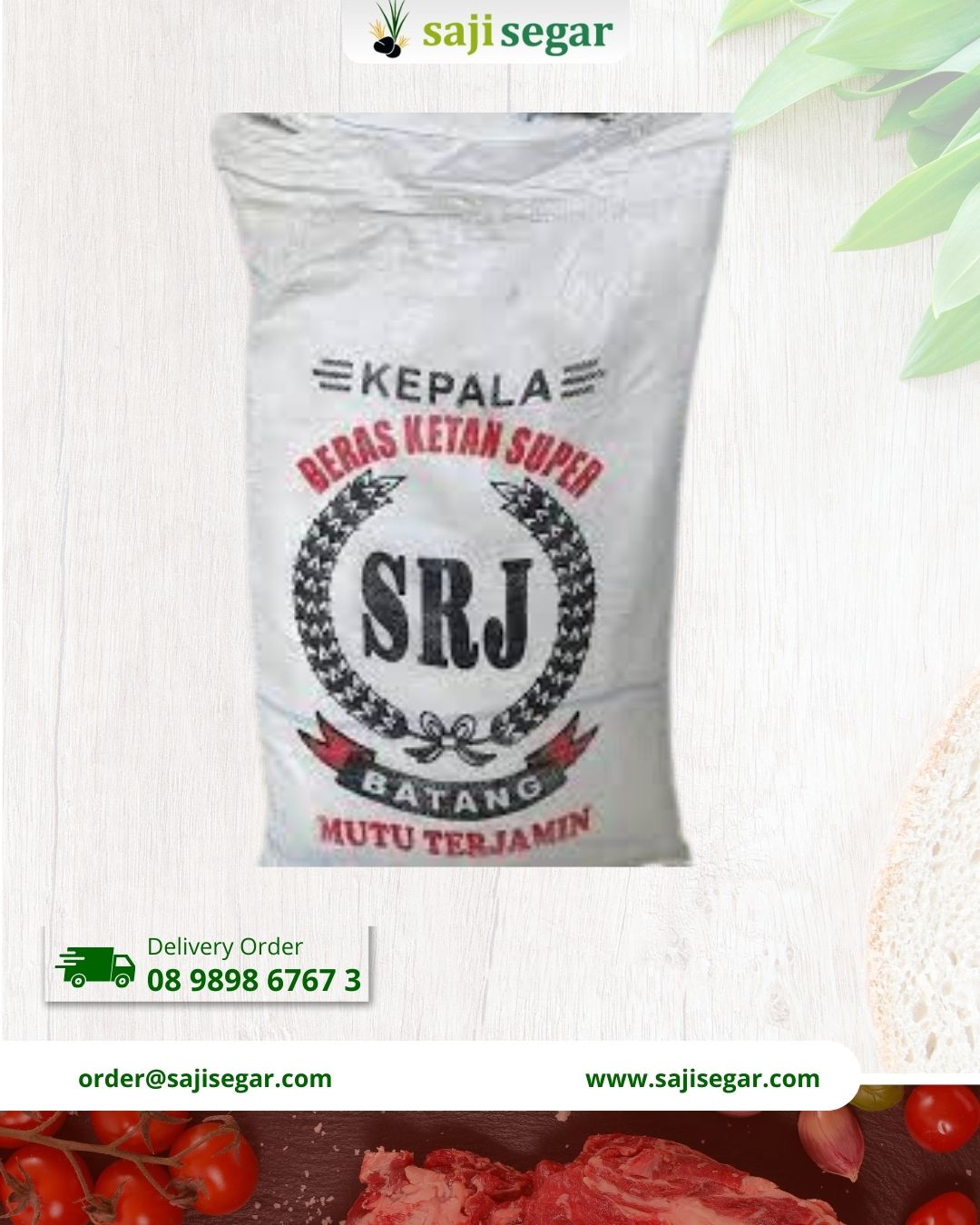 Beras SRJ majalengka (mekar) untuk karungan